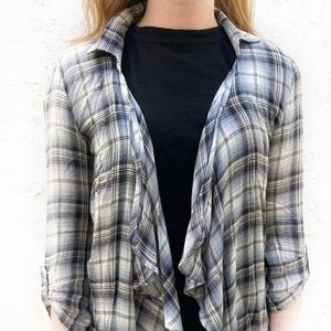 Plaid open shirt/jacket